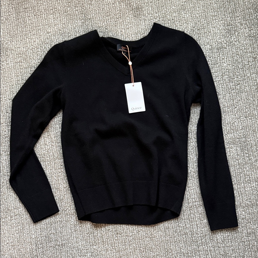 Brand new with Tags Quince Cashmere S V-Neck Sweater